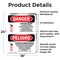Signmission Battery Room Bilingual, Vinyl Decal, 24 in x 18 in OS-2PACK-DS-D-1824-VS-1842 - alternate 2